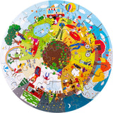 Puzzle de sol rond Bigjigs quatre saisons.