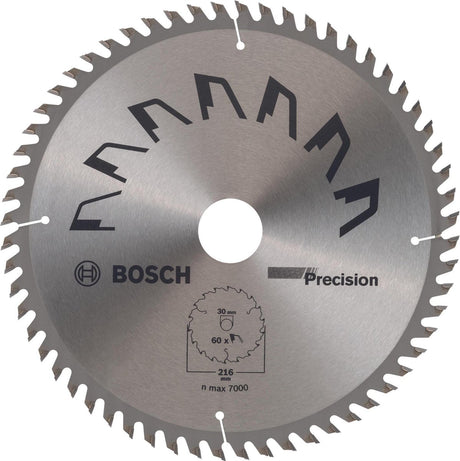 Bosch accessoires lame de scie circulaire précision 216x30x2,5,t60 - 2609256935
