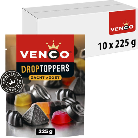 Venco toppers à la réglisse sachet sucré doux (10x 225gr)
