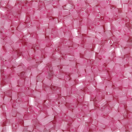 Société créative https : www.ccobby.nl perles de rocaille-2-cut-d-1-7-mm-size-15-0-holesize-0-5-mm-pink-500-gr-1-bag