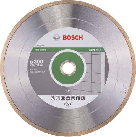 Bosch - disque à tronçonner diamanté standard pour céramique 300 x 30+25,40 x 2 x 7 mm