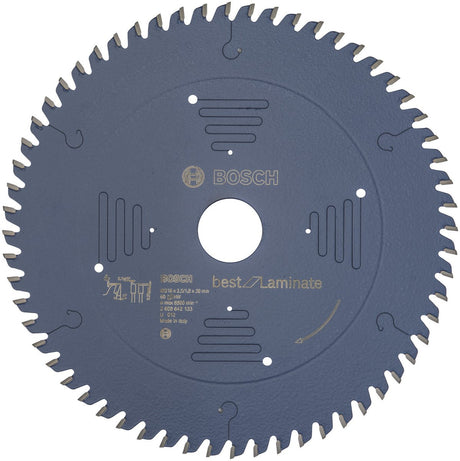 Lame de scie circulaire Bosch idéale pour le stratifié 216 x 30 x 2,5 mm - grain 60