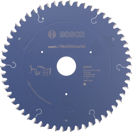 Bosch - lame de scie circulaire expert pour multi matériaux 210 x 30 x 2,4 mm, 54