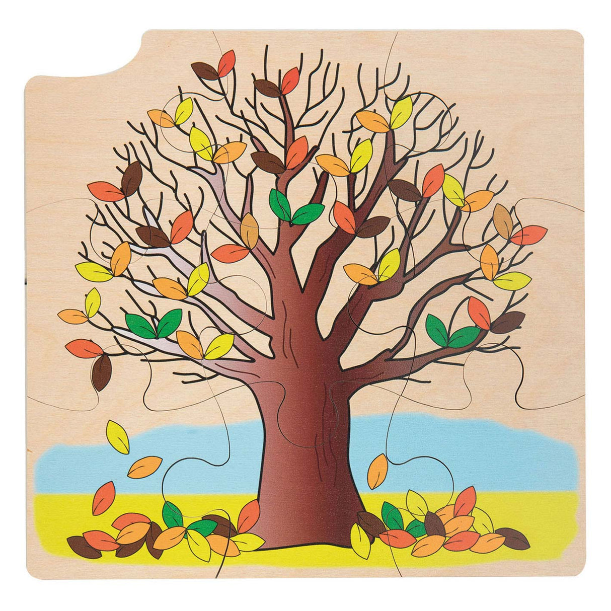 Rolf Growth and 4 layers puzzle wood Growth tree, 36st.