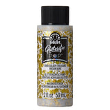 Folkart • peinture acrylique pop scintillante trésor doré 59ml