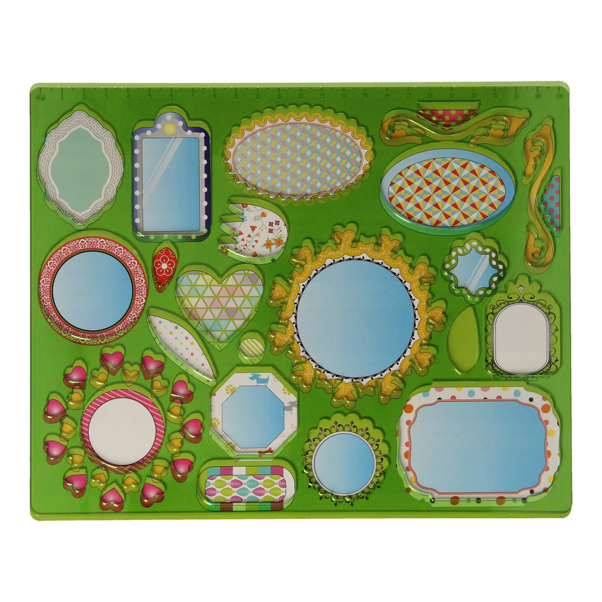 Modèle de dessin miroirs, 27x19cm