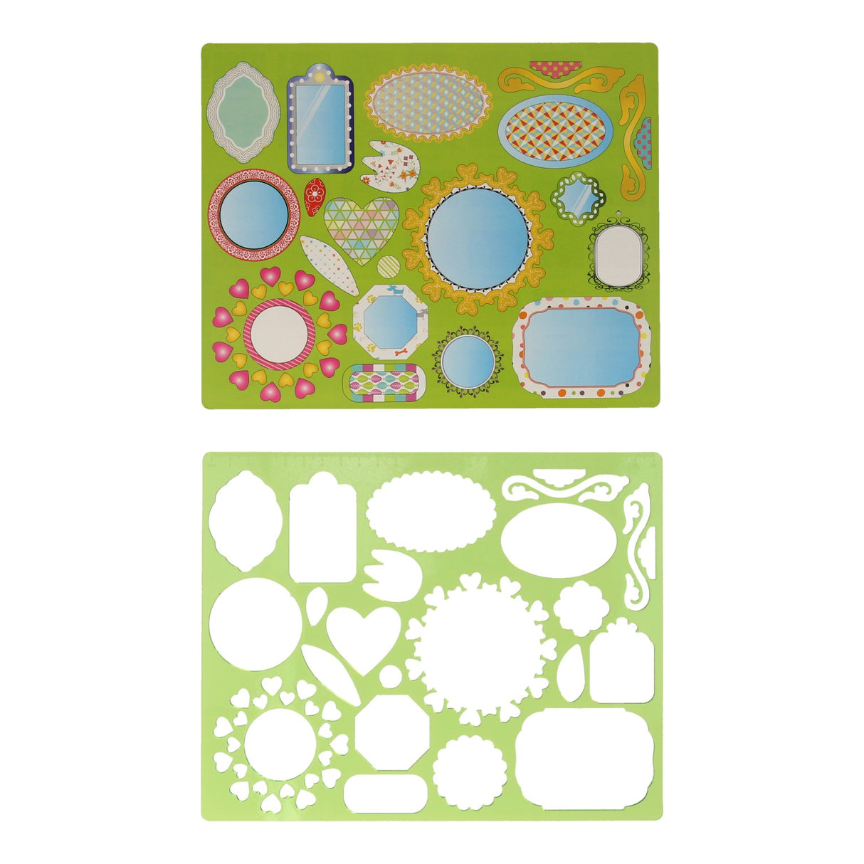 Modèle de dessin miroirs, 27x19cm