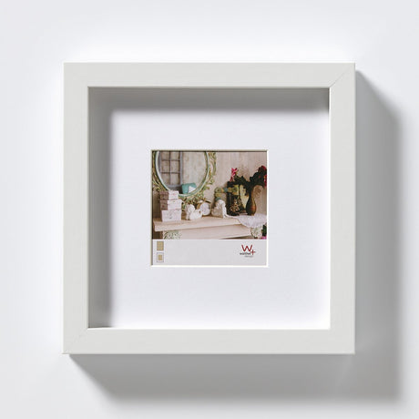 Walther Stockholm - cadre en bois mdf - format photo 20x20 cm - blanc