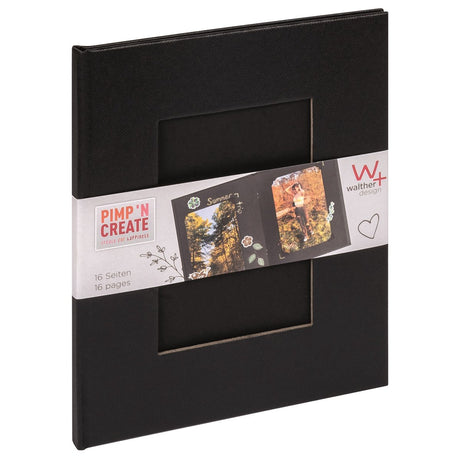 Walther fa-090-b album photo pac - format 16,5 x 20 cm - noir