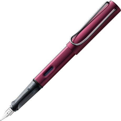 Stylo plume Lamy al-star noir violet | ergonomique en aluminium | plume en acier b | y compris t 10 encre bleue | droitier