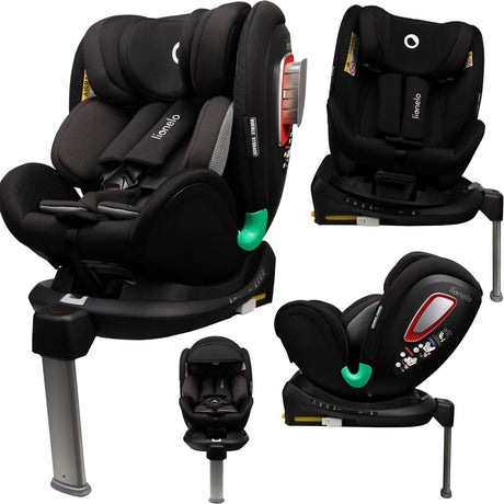 Lionelo - antoon plus - siège auto - certificat de sécurité adac - isofix - rotation 360 degrés - 0 - 18 kg