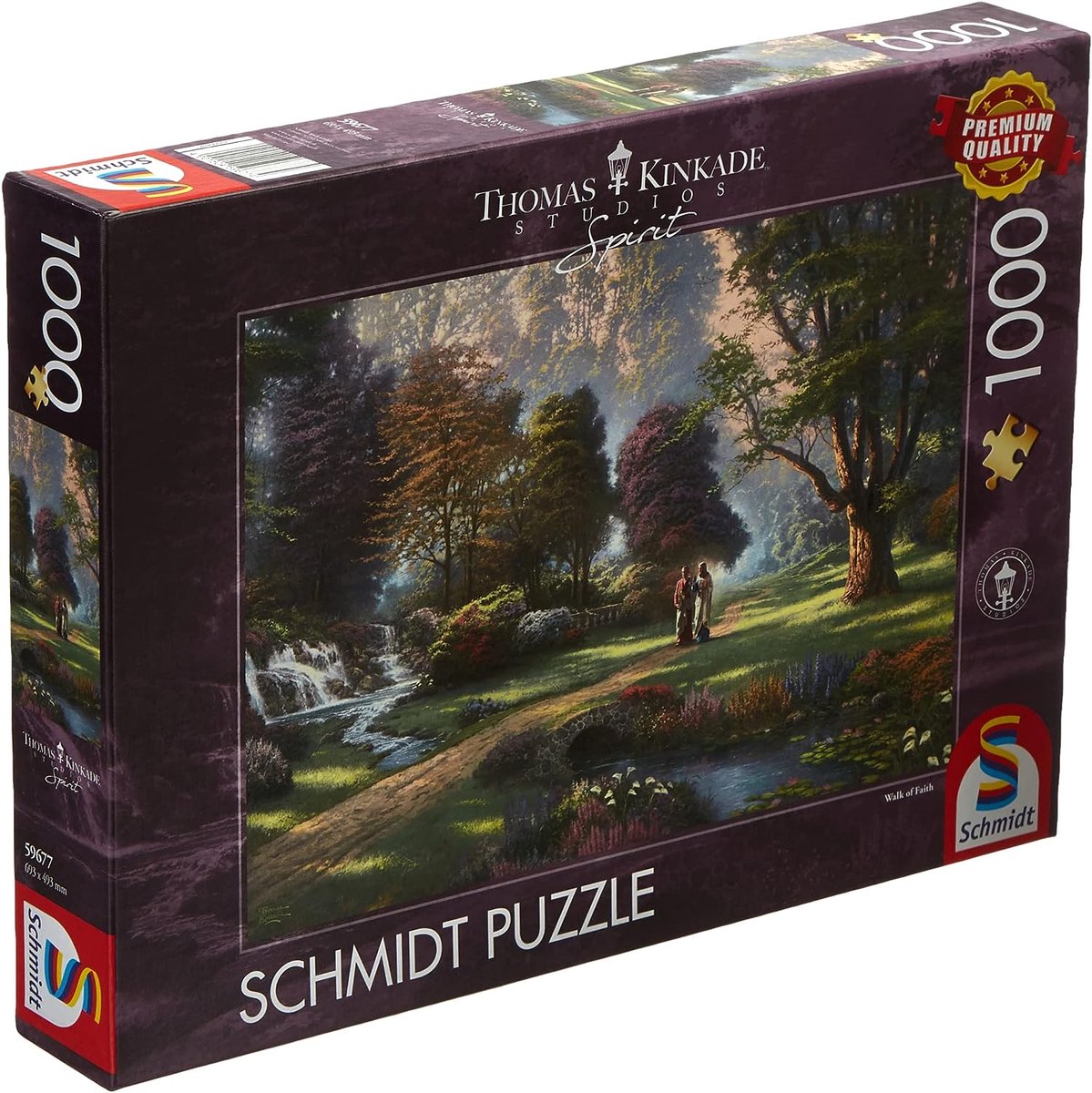 Esprit Schmidt, marche de la foi, 1000 pièces - puzzle - thomas kinkade