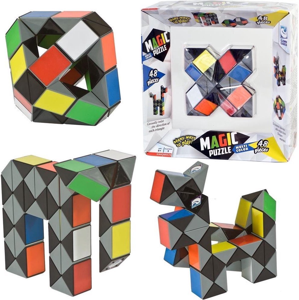 Jeux de clown puzzle magique de clown multi couleurs