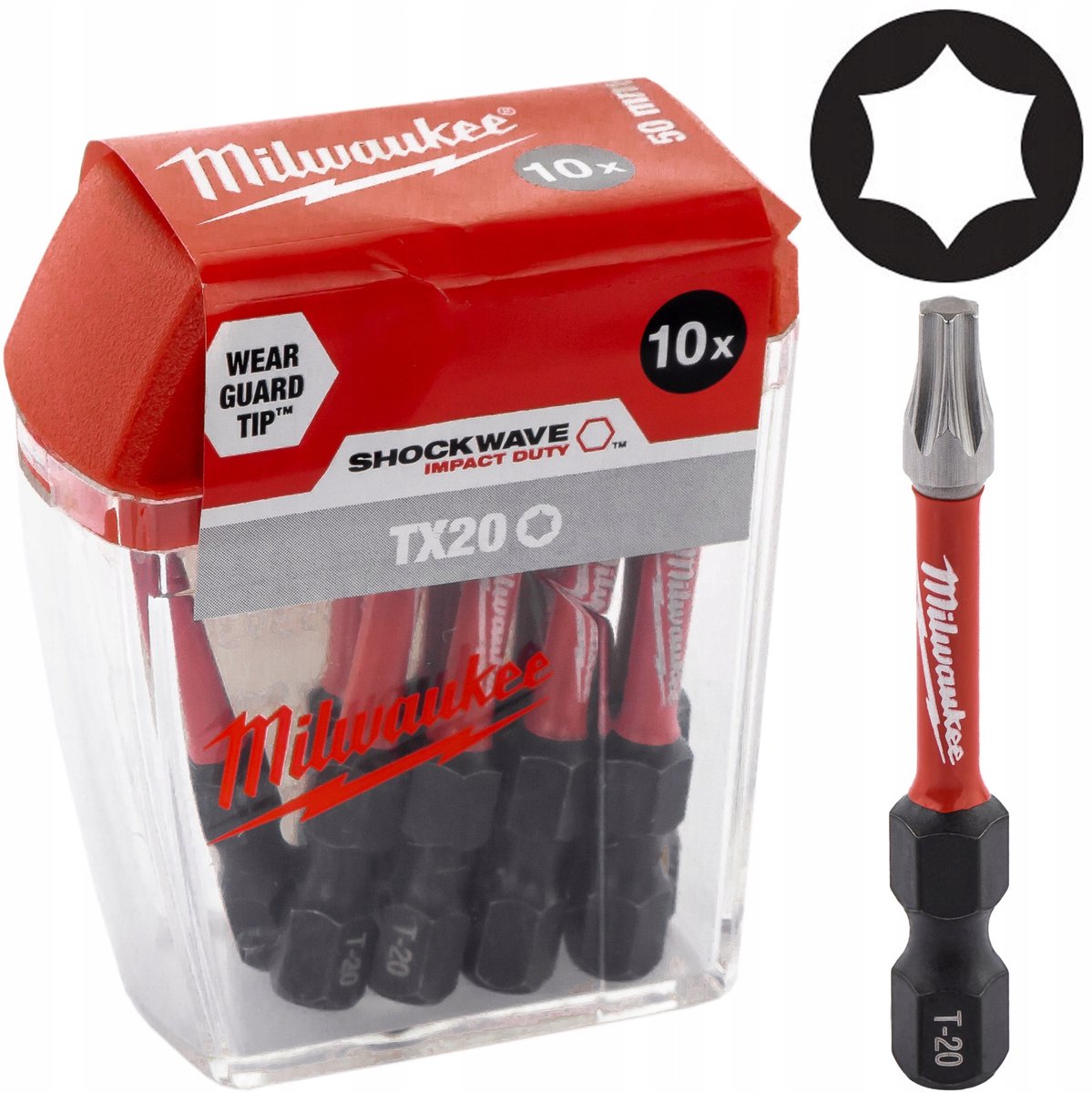 Accessoires Milwaukee Shockwave Gen II Tx20 50 mm 10 pièces - 4932430877