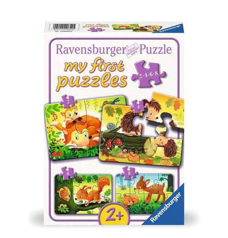 Ravensburger puzzle animaux de la forêt - puzzle - 2, 4, 6, 8 pièces