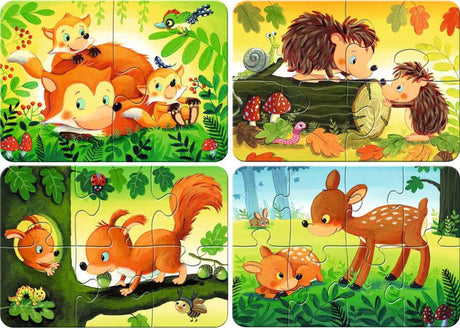 Ravensburger puzzle animaux de la forêt - puzzle - 2, 4, 6, 8 pièces