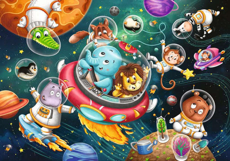 Ravensburger Puzzle Puzzle Animaux dans la pièce, 12e.