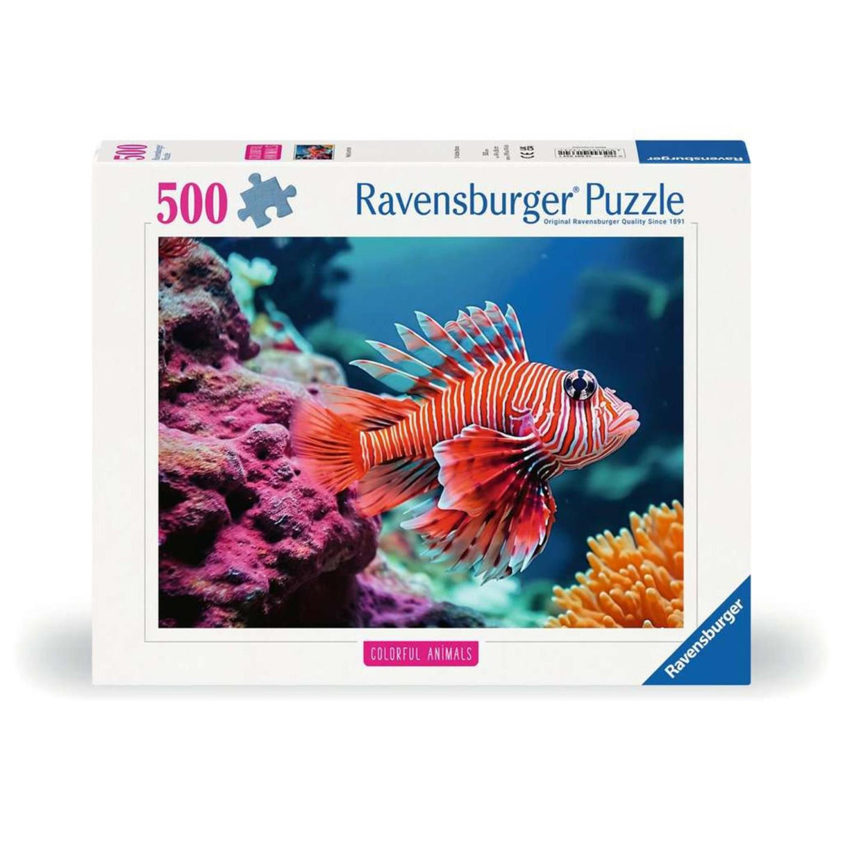 Ravensburger puzzle poisson-lion rouge 500pcs