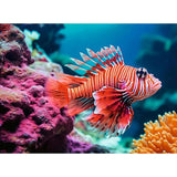 Ravensburger puzzle poisson-lion rouge 500pcs