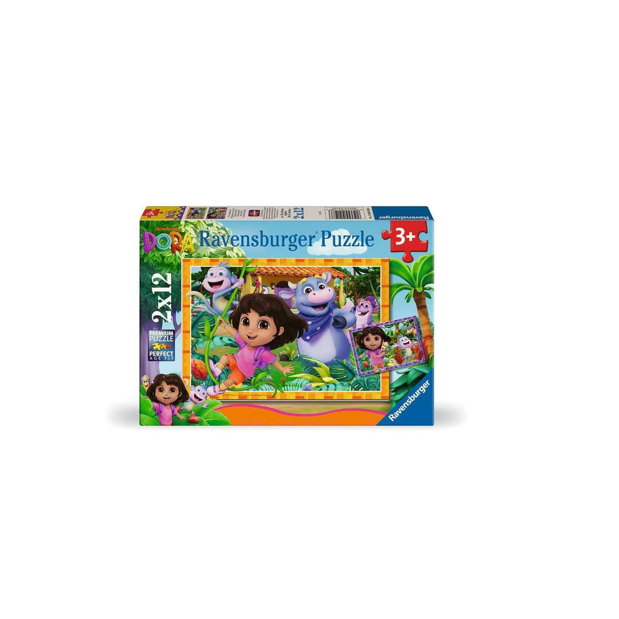 Puzzle Ravensburger Dora l'exploratrice Nous pouvons le faire ! - 2x12 pièces.