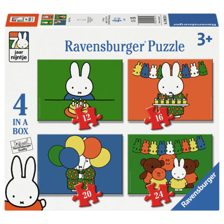 Ravensburger puzzle 4en1 Miffy 70 ans
