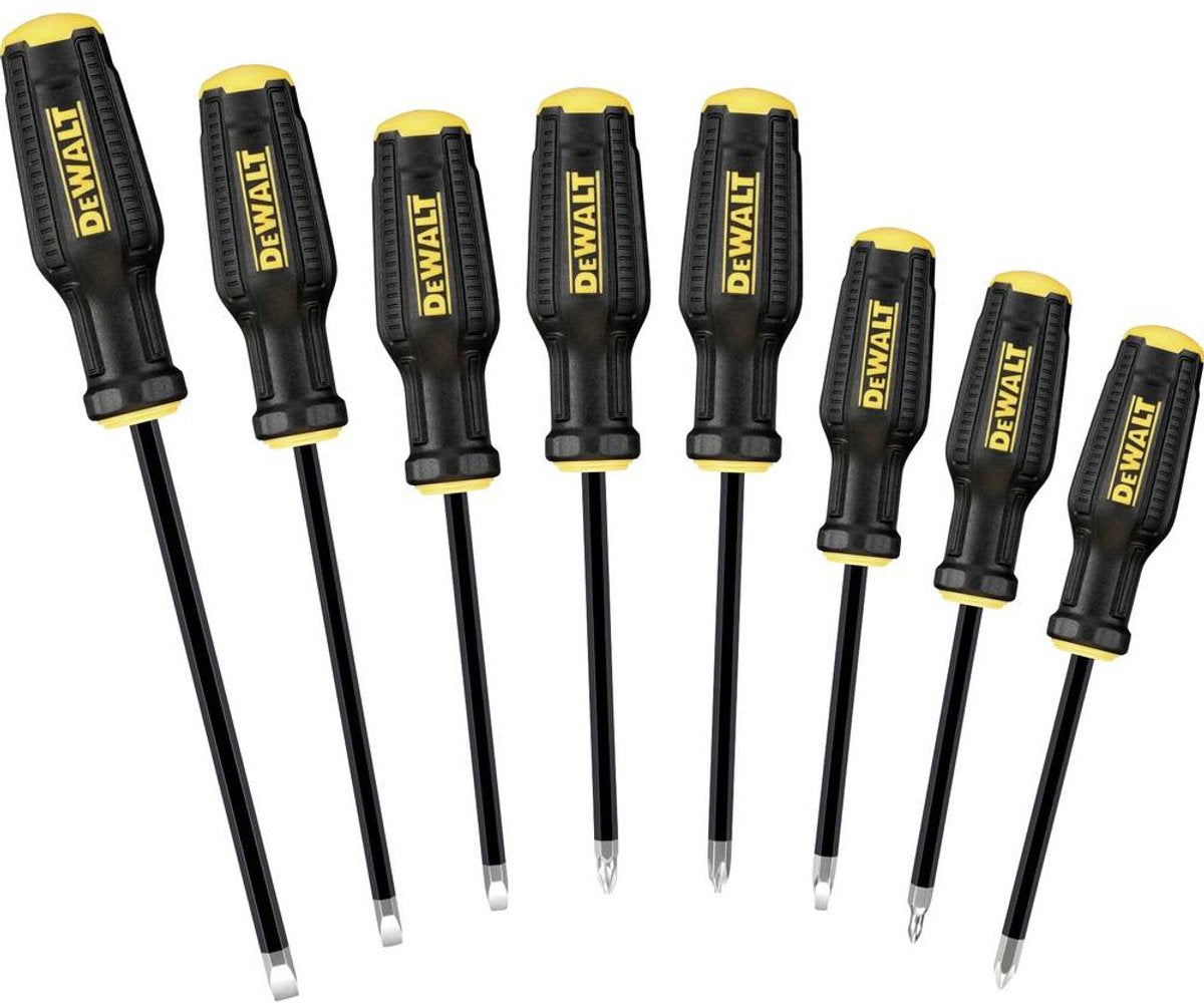 Jeu de tournevis Dewalt universel 8 pièces plats, ph, pz