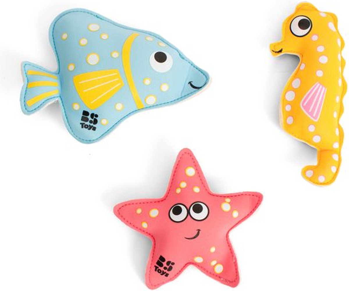 Bs toys pop-up animaux piscine - jouets pop-up à partir de 5 ans - jeux d'eau - jouets de bain - animaux en néoprène - 3 pièces