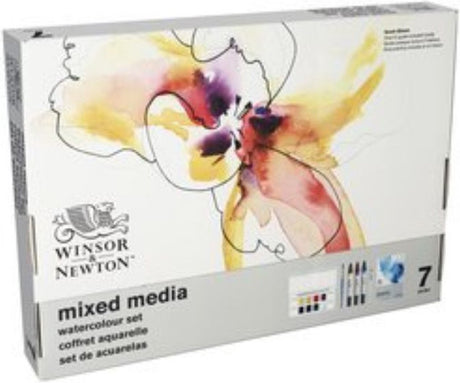 Winsor Newton 0290181 ensemble de techniques mixtes - aquarelle 7 pièces