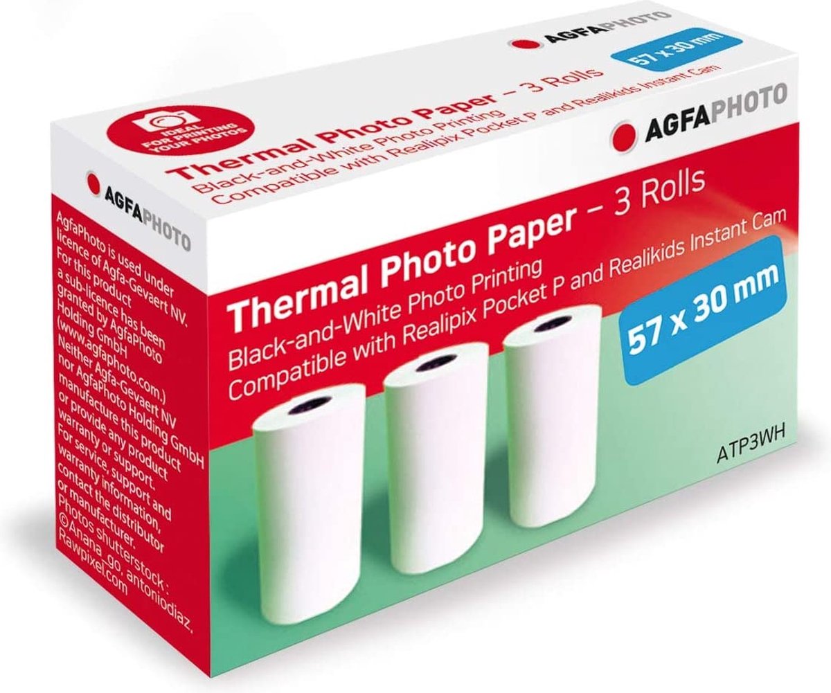 Agfaphoto atp3wh papier photo pour imprimante photo 3 pièce(s)