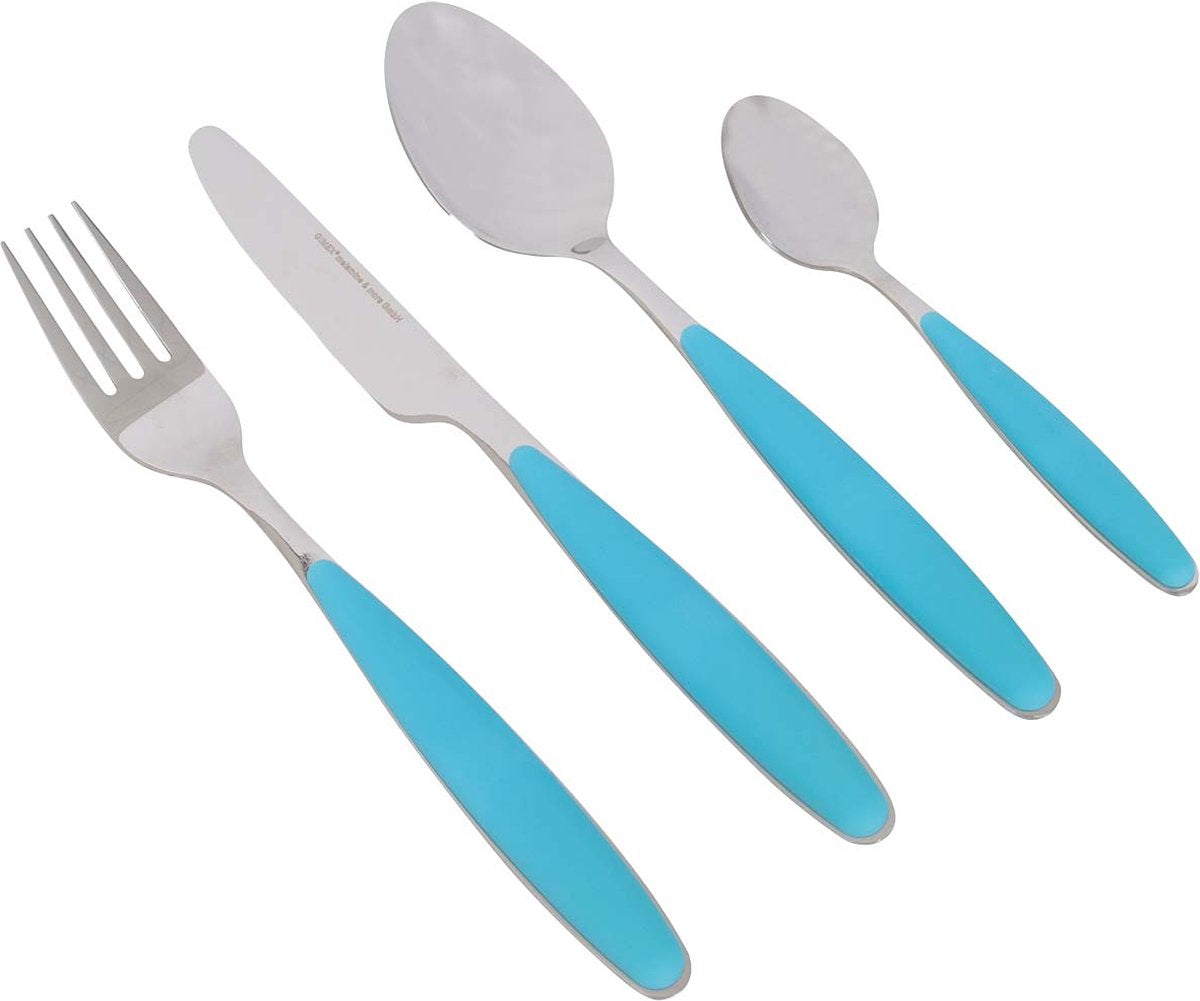 Gimex - color line - couverts - arc-en-ciel - bleu - 4 pièces