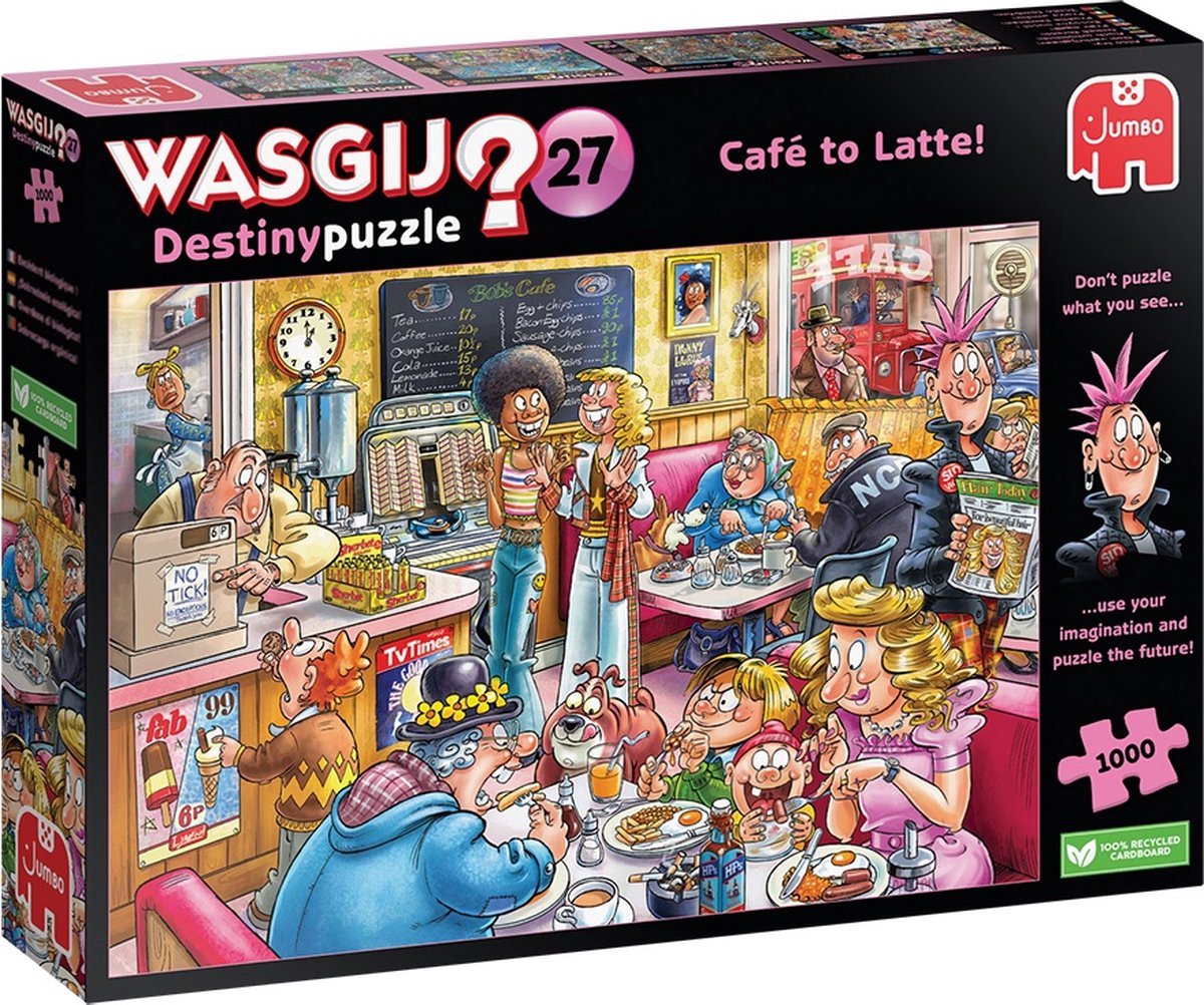 Jumbo wasgij destiny 27 puzzle le café !, 1000 pcs.