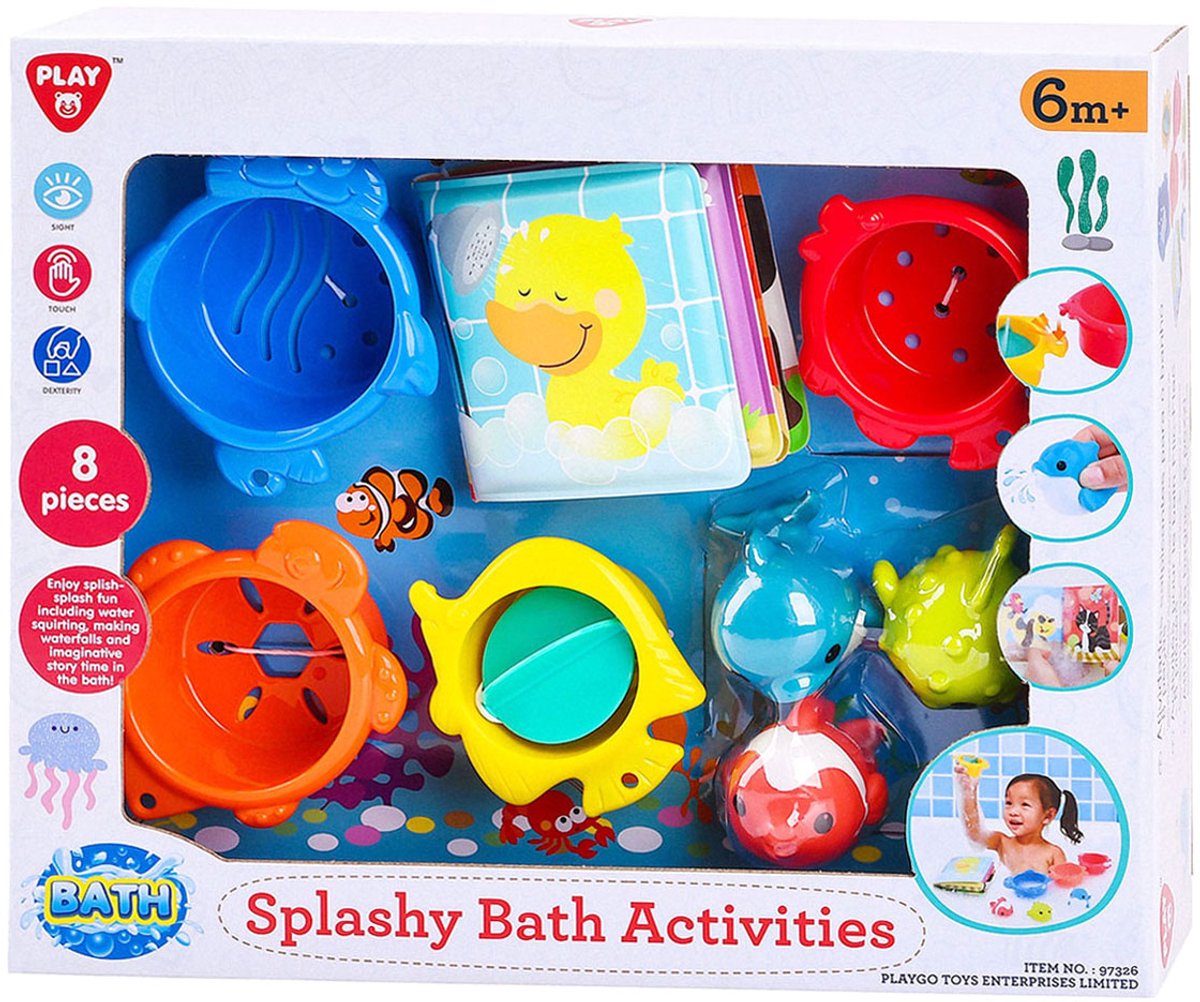Jouets de bain éclaboussants Playgo - 8 pièces.