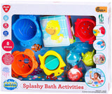 Jouets de bain éclaboussants Playgo - 8 pièces.