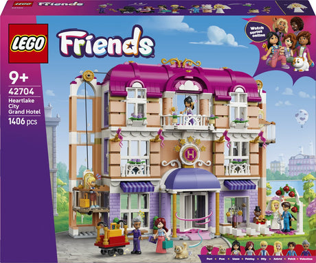 Lego friends heartlake city grand hotel speelgoed met dieren figuren en poppetjes 42704