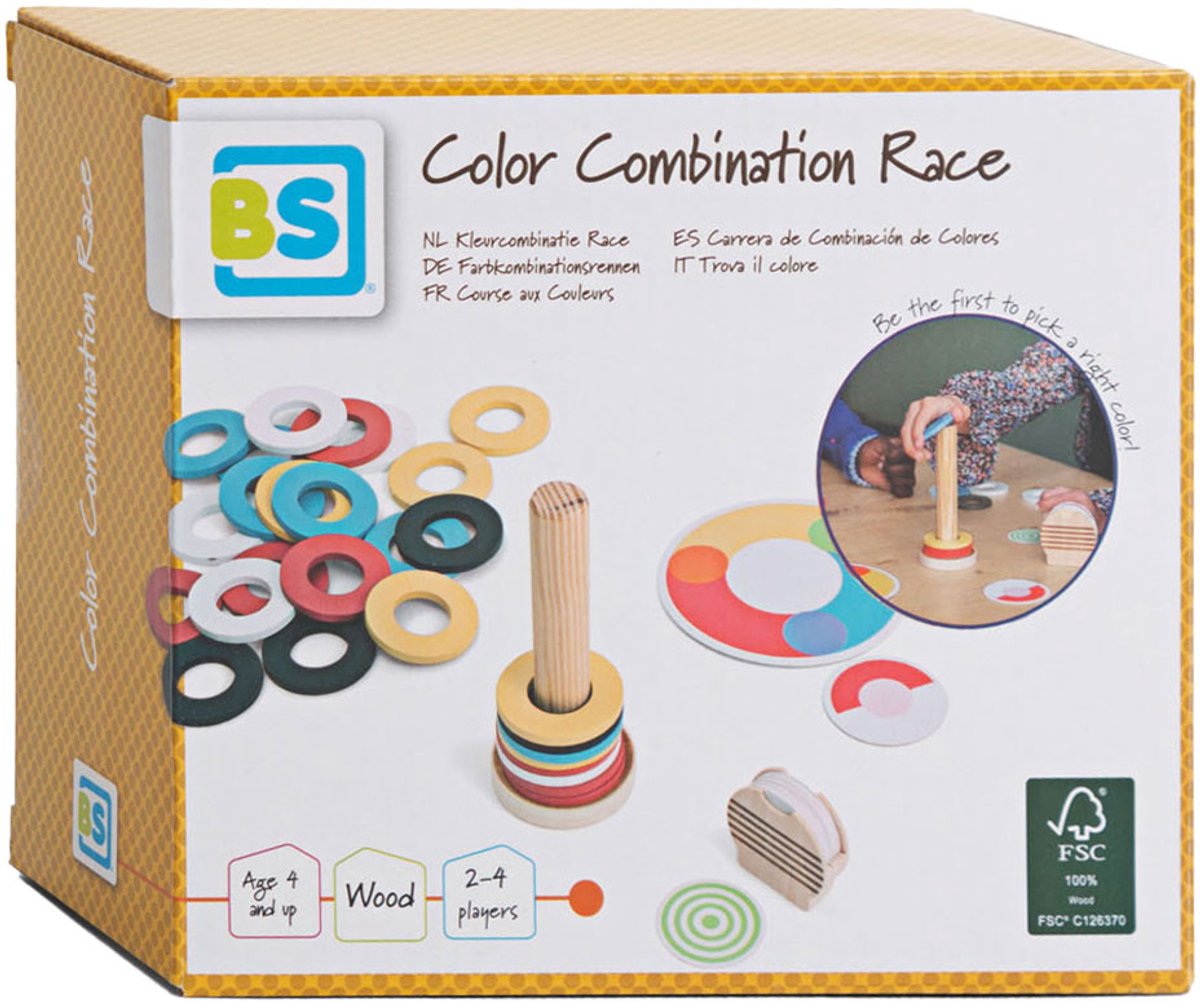 Jeu de course de combinaison de couleurs Bs Toys