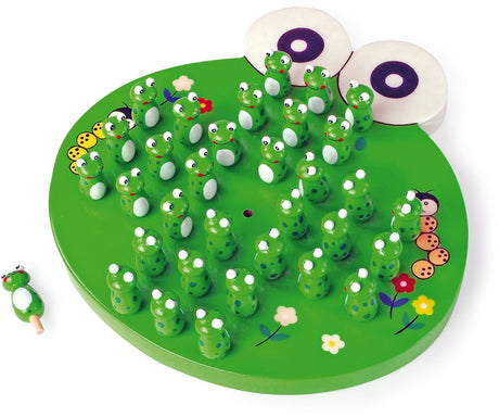 Small foot - jeu en bois grenouille solitaire
