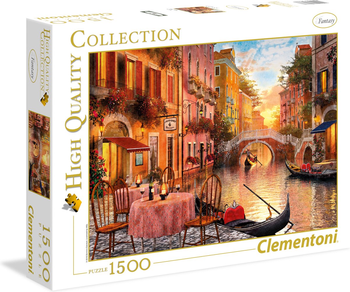 Clementoni - puzzle - 1500 pièces - Venise - puzzle pour adultes - collection de haute qualité