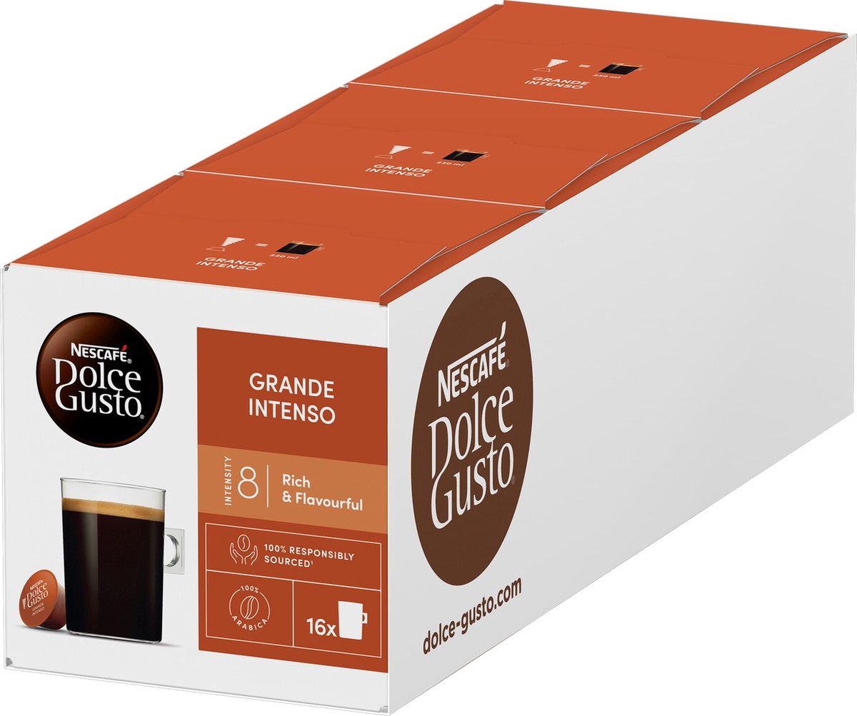 Nescafé dolce gusto capsules grande intenso - 48 tasses à café pour 48 tasses de café
