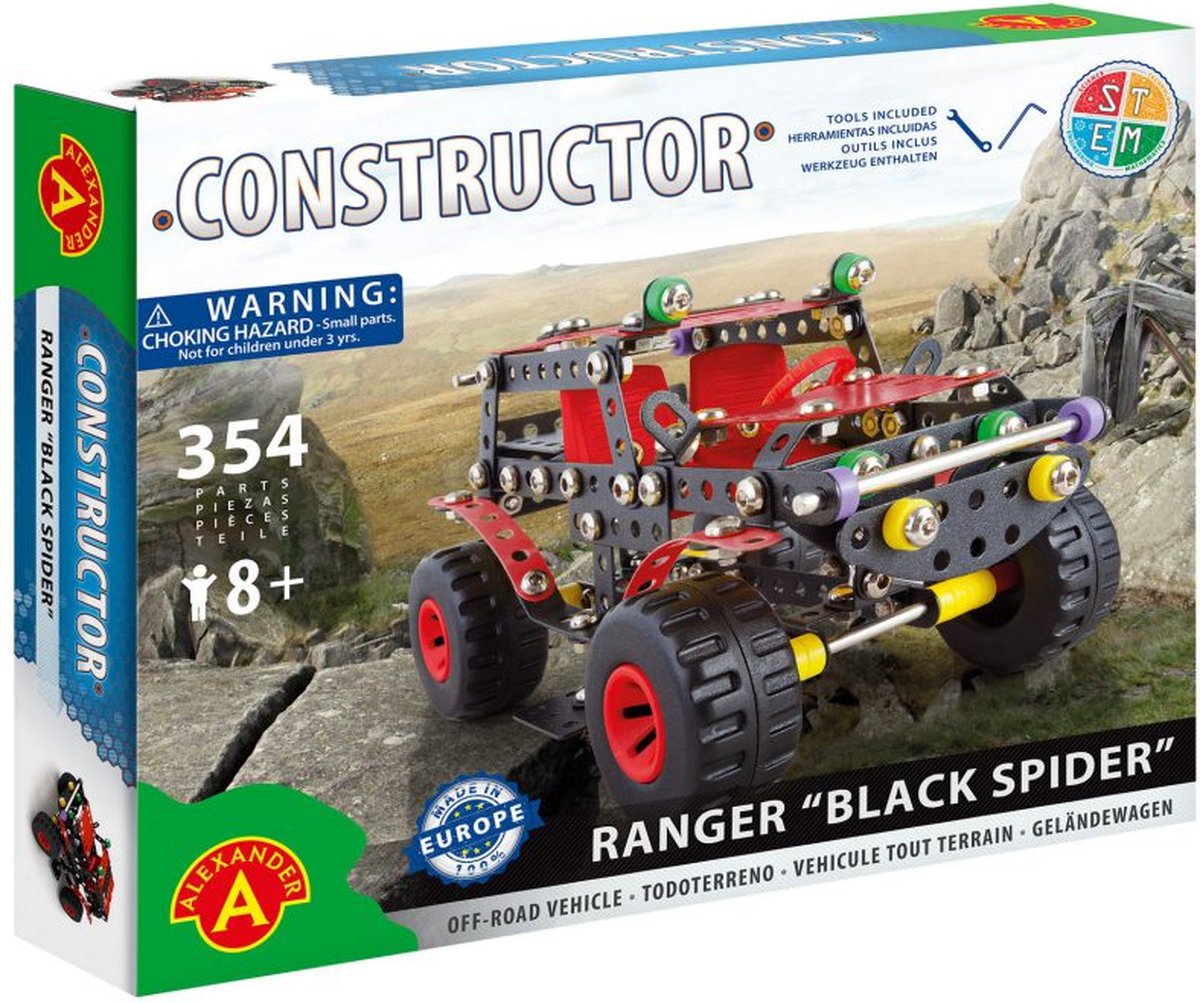 Constructeur de jouets Alexander - ranger 'araignée noire' - 354 pièces