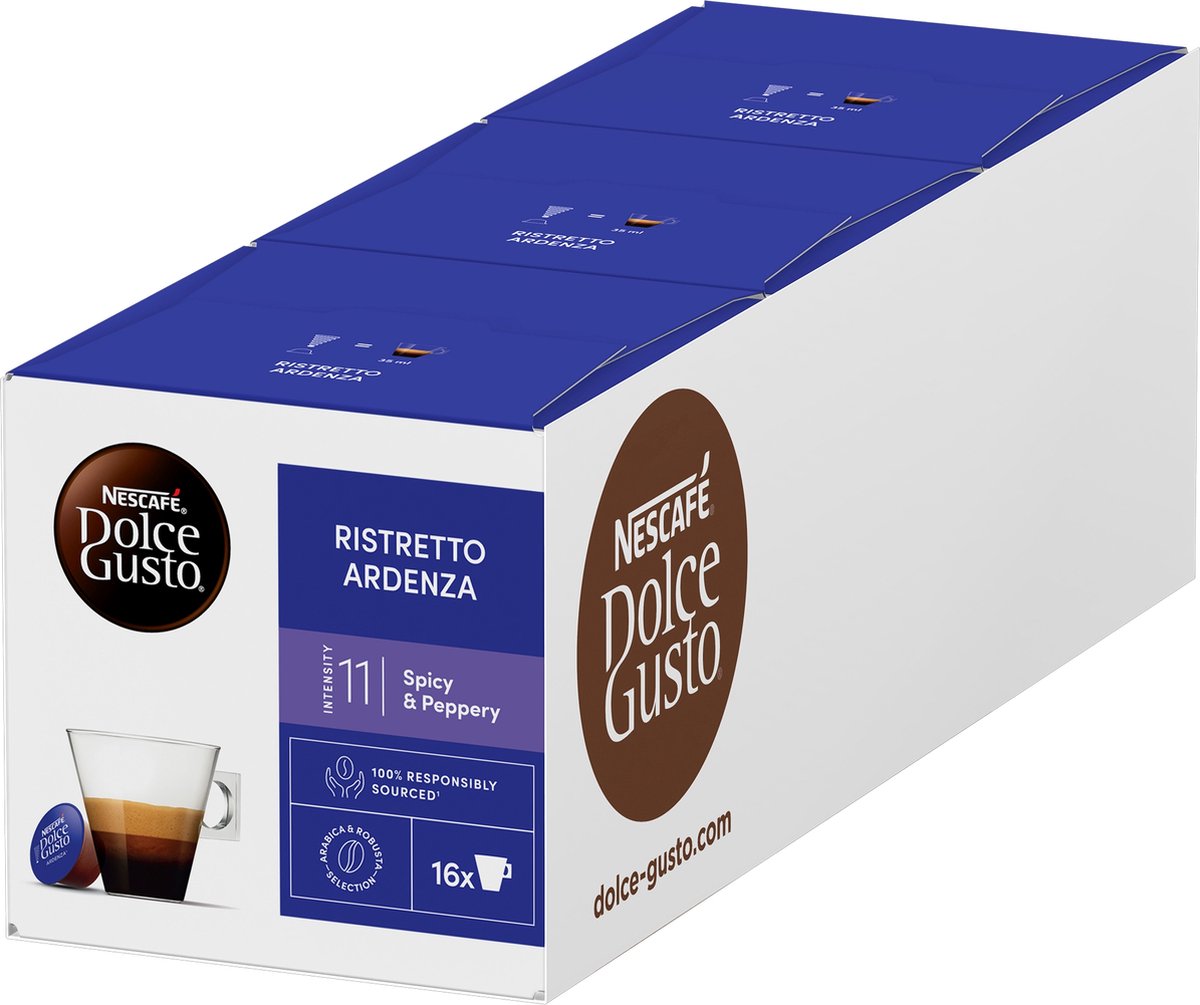 Nescafé dolce gusto capsules expresso ristretto ardenza - 48 tasses à café pour 48 tasses de café