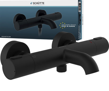 Robinet de bain thermostatique Schütte los angeles - noir mat