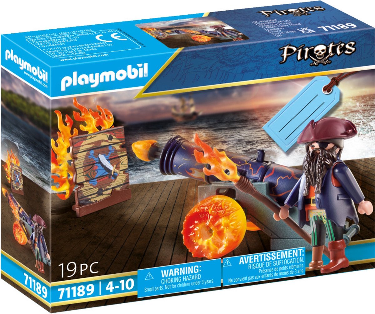 Coffret cadeau Playmobil pirate avec canon - 71189