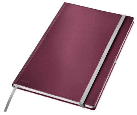 Carnet de style Leitz A4 ligné - avec couverture rigide - papier 100 grammes - rouge grenat