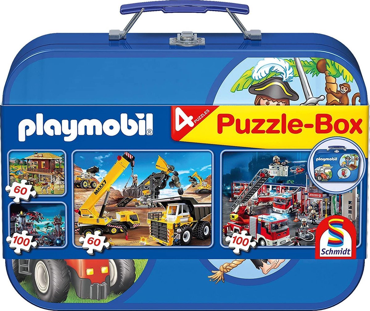 Puzzle Schmidt : Valise puzzle Playmobil - puzzle enfant