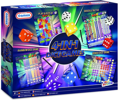 Jeux familiaux Jeux de dés 4 en 1