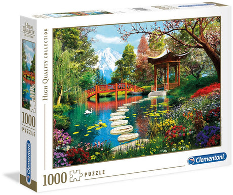 Clementoni - puzzle - 1000 pièces - jardin fuji - collection de haute qualité - puzzle pour adultes