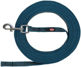 Trixie laisse ligne de remorquage pour chien avec caoutchouc antidérapant bleu pétrole L XL 5 m x 1,7 cm