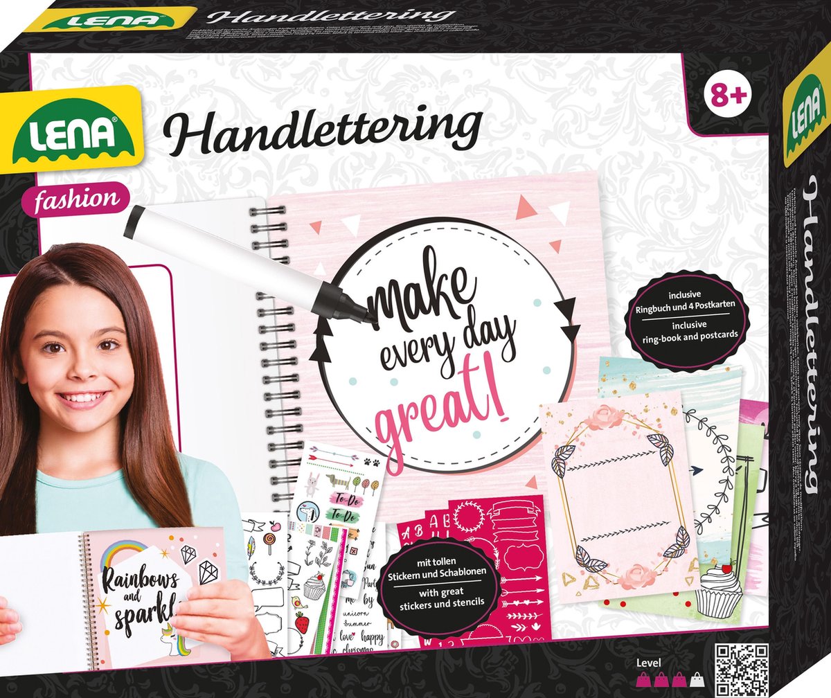 Lettrage à la main de Léna