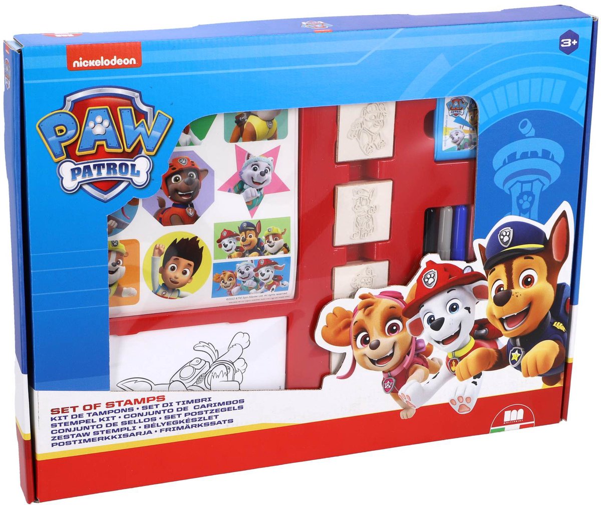Boîte de tampons Multiprint Paw Patrol maxi 22 pièces