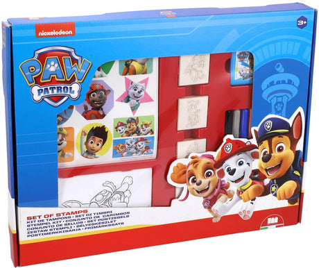 Boîte de tampons Multiprint Paw Patrol maxi 22 pièces